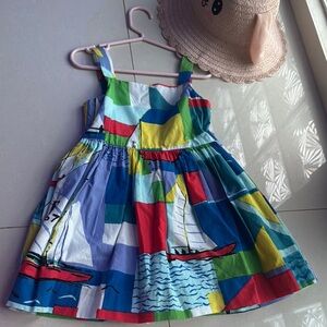 Ralph Lauren Colorful Sailboat Kids Dress